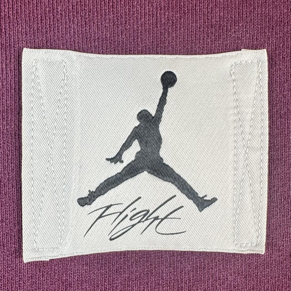 Jordan Hoodie Mens 2XL Purple Flight Patch Pullover Fleece Sweatshirt DA9816-610 - Picture 2 of 13